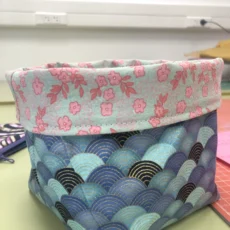 Couture enfant - coudre une corbeille en tissu